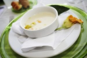 Sopa de flor de calabaza