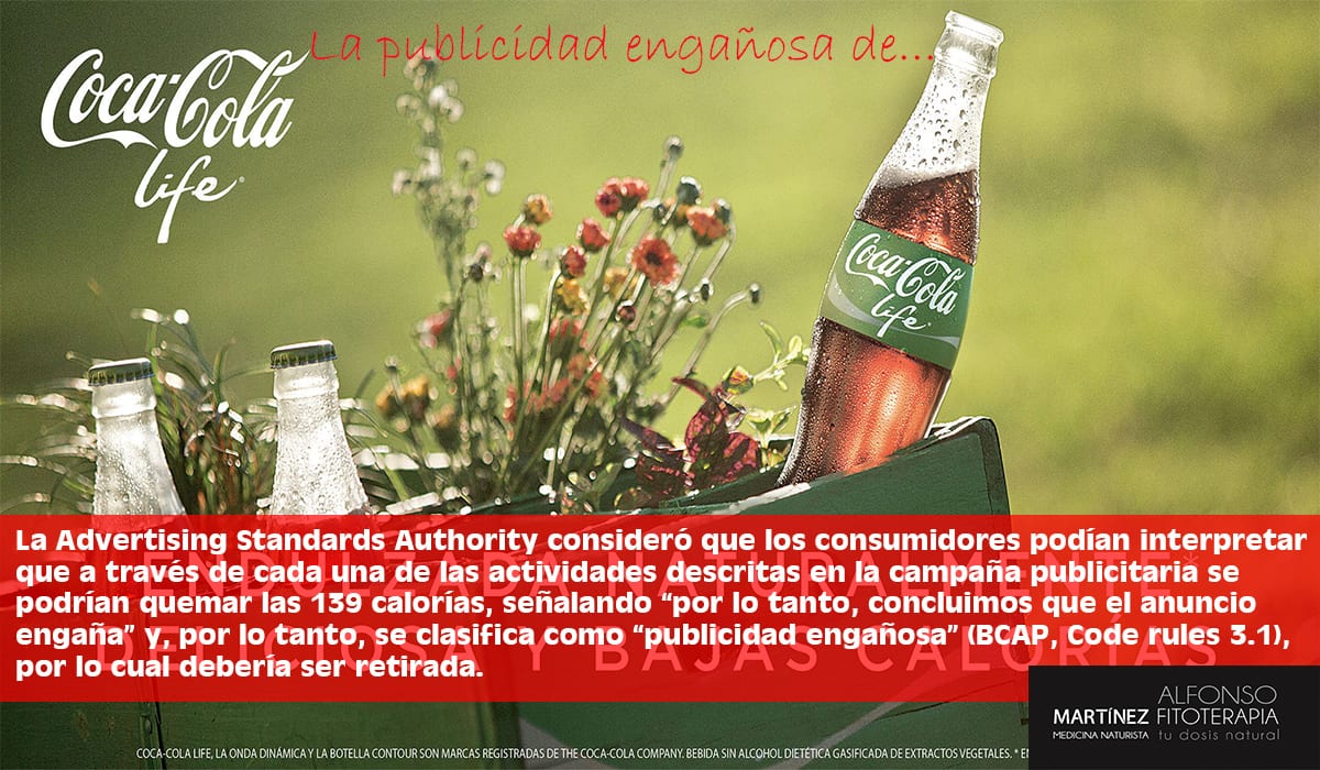 La publicidad engañosa de Coca-cola.