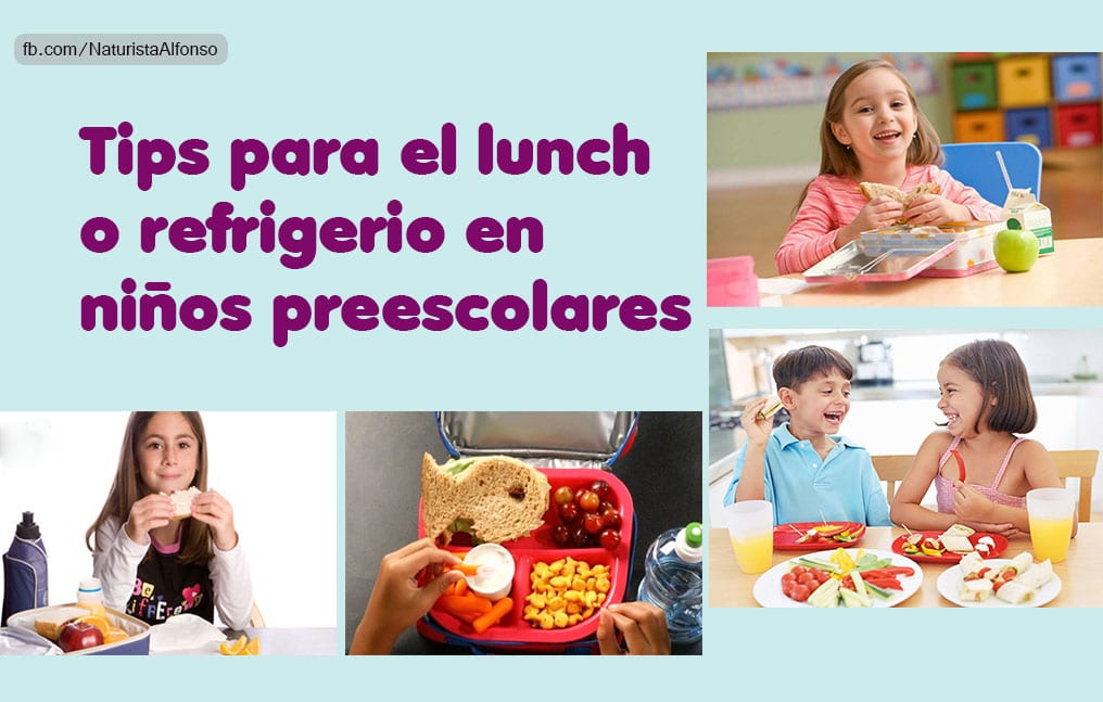 Tips para el lunch o refrigerio en niños preescolares