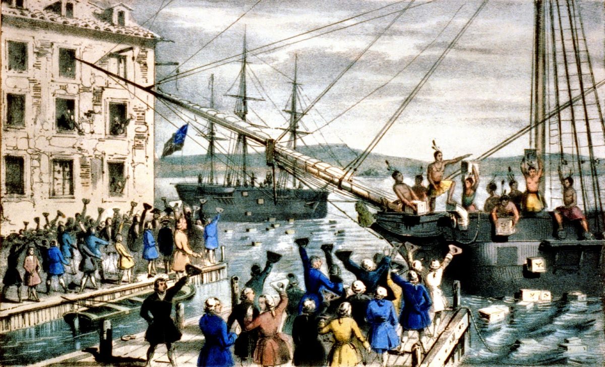 Las colonias y su guerra de independencia iniciada por la hoja de té